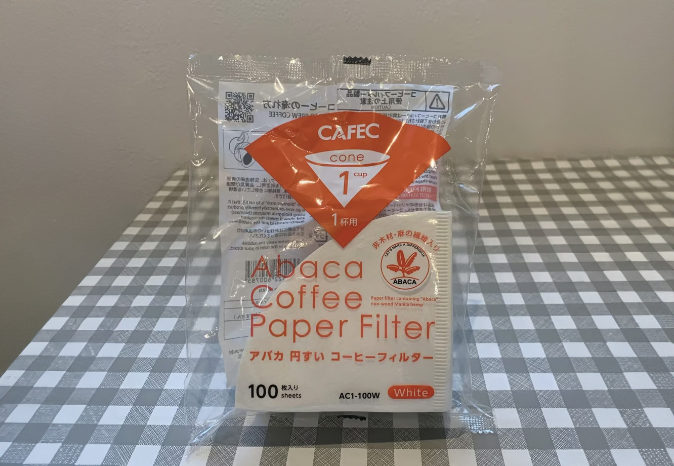 三洋産業　アバカ円すいコーヒーフィルター　1杯用（100枚入り）